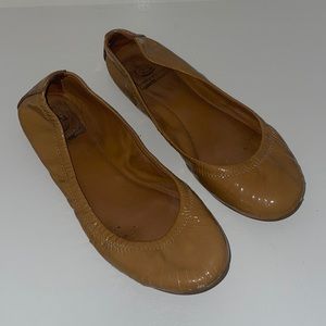 Tory Burch latex nude ballet flats